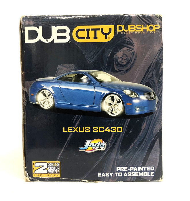 Jada Toys Dub City Dub Shop Lexus SC430 Blue Die Cast Model Car Kit 55987 NOS