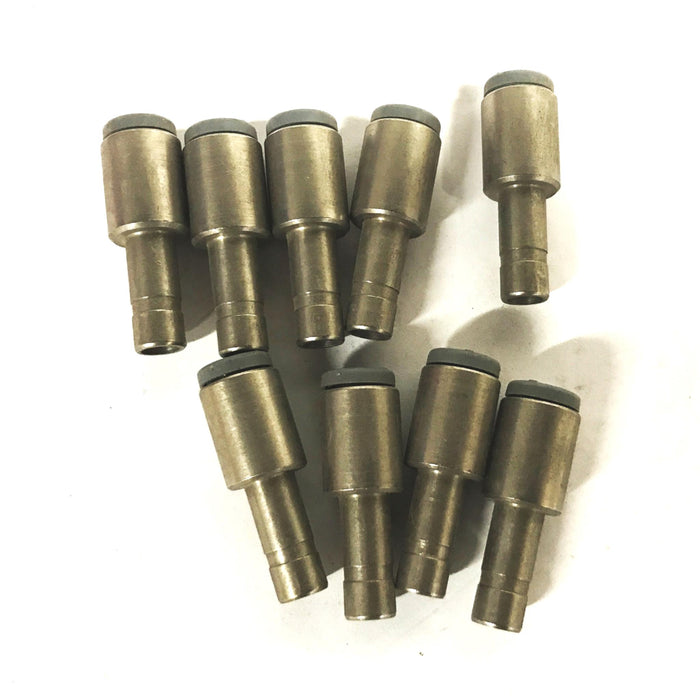 Unbranded 5/16 inch Barb x 1/4 inch Push-in Straight Hose Fitting [Lot of 9] NOS