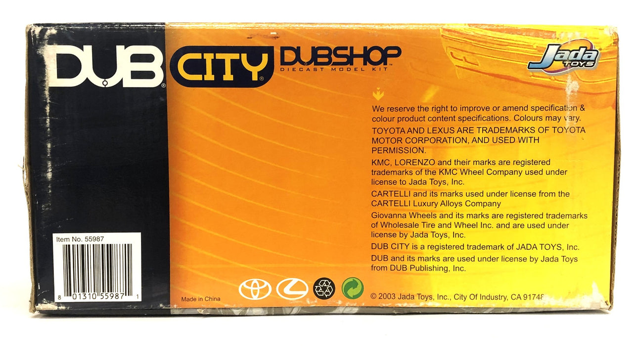 Jada Toys Dub City Dub Shop Lexus SC430 Blue Die Cast Model Car Kit 55987 NOS