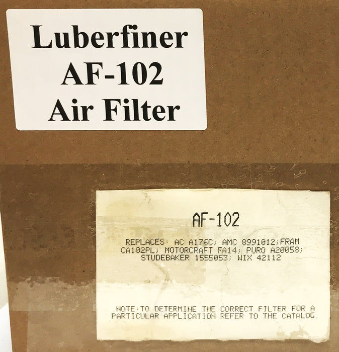 Luberfiner Air Filter AF-102 [Lot of 2] NOS