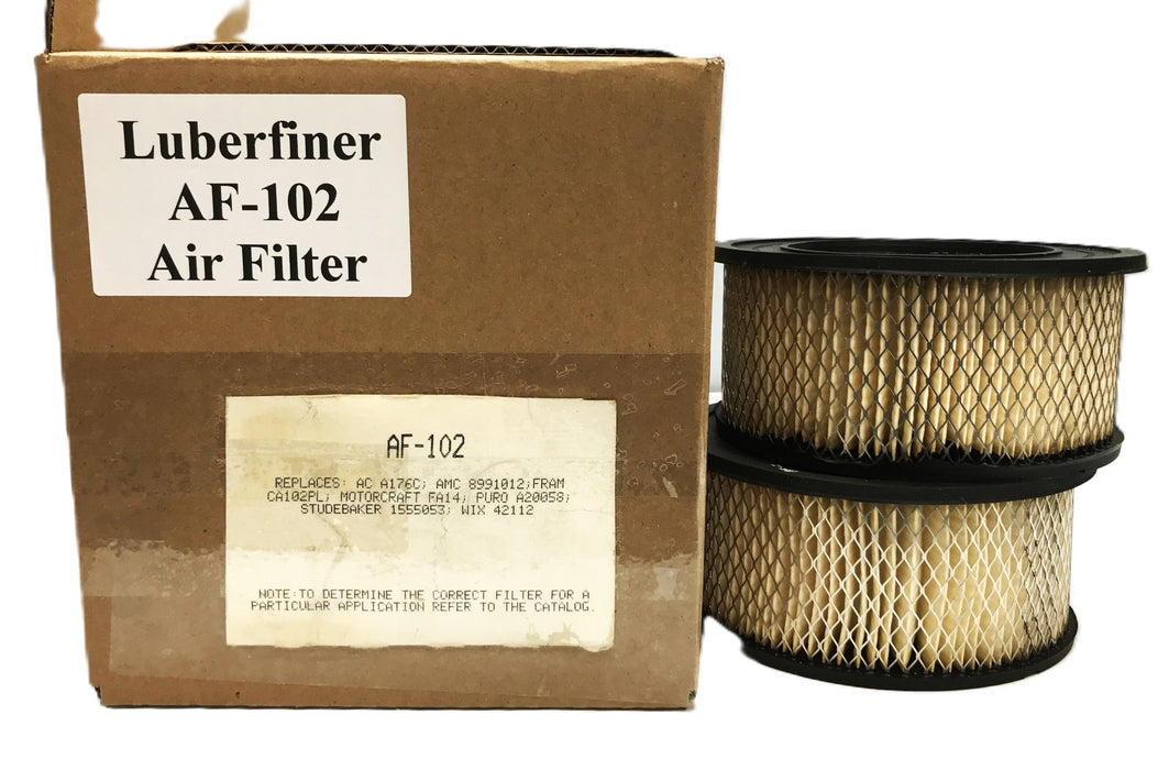 Luberfiner Air Filter AF-102 [Lot of 2] NOS