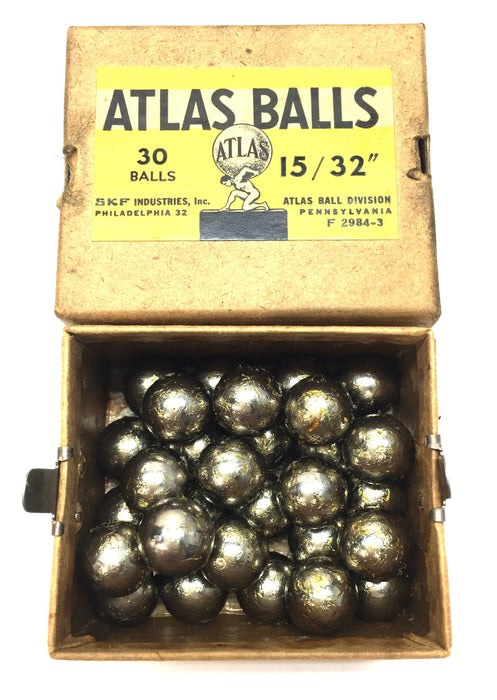 SKF 15/32" Atlas Balls Steel Roller Bearing Ball Pack F-2984-3 (30pcs) NOS