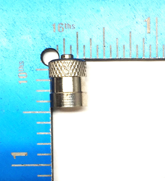 Unbranded 1/2" Chrome Valve Tire Cap [Lot of 9] NOS