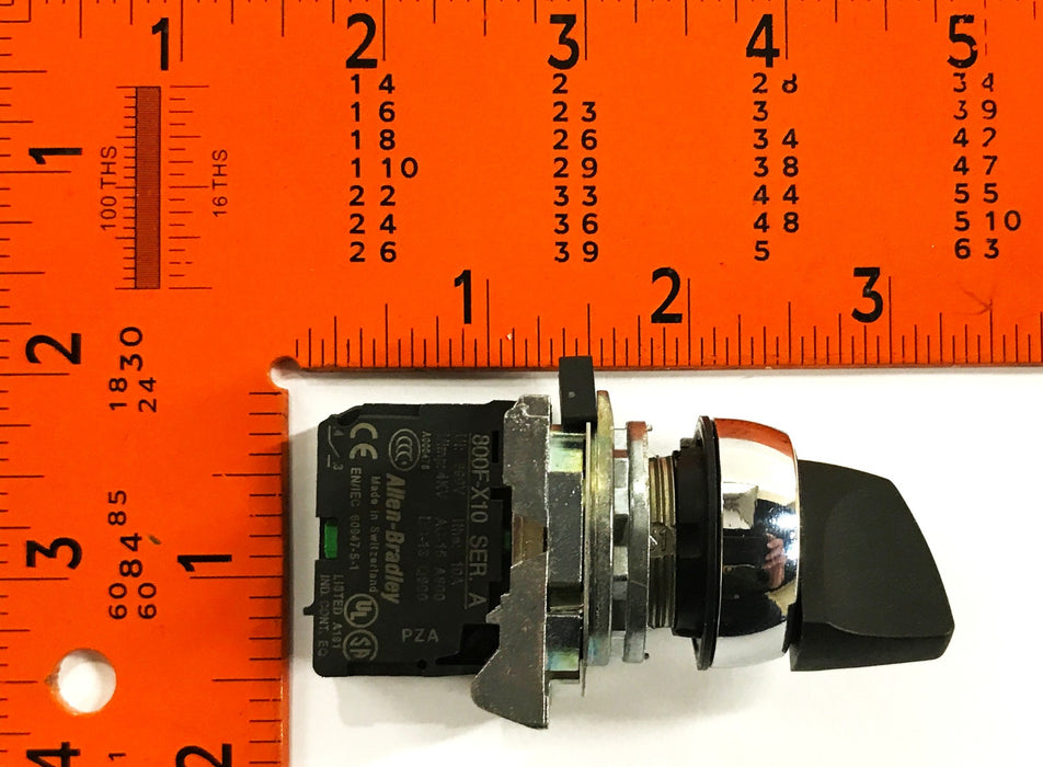 Allen-Bradley Contact Block with Selector Switch 800F-X10 NOS
