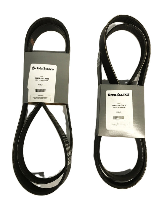 Total Source Serpentine Belt LP156-26614 [Lot of 2] NOS