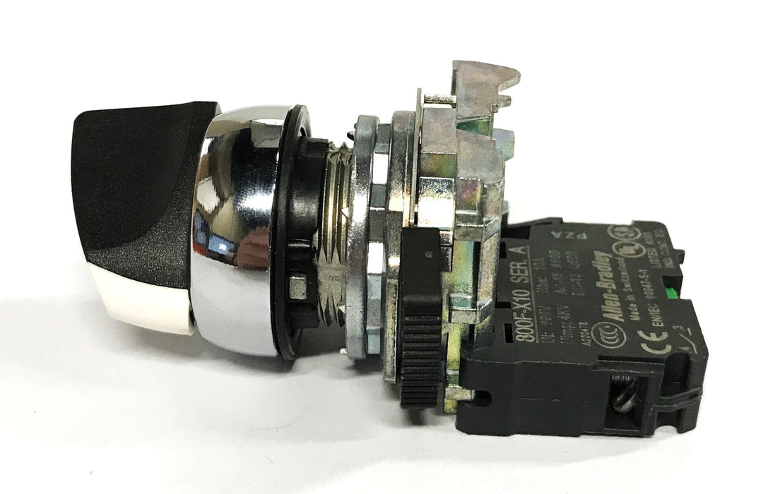 Allen-Bradley Contact Block with Selector Switch 800F-X10 NOS