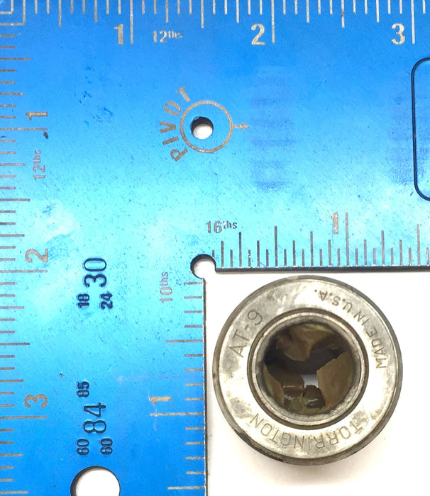 Torrington Sealed Roller Bearing AT-9 (AT9) [Lot of 2] NOS