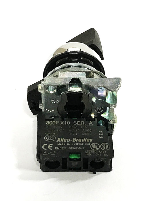 Allen-Bradley Contact Block with Selector Switch 800F-X10 NOS