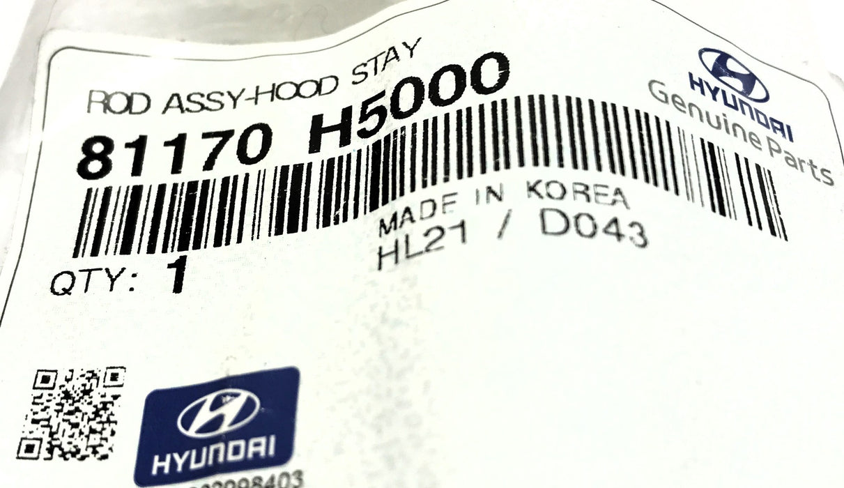 Hyundai Hood Stay Rod Assembly 81170 H5000 NOS
