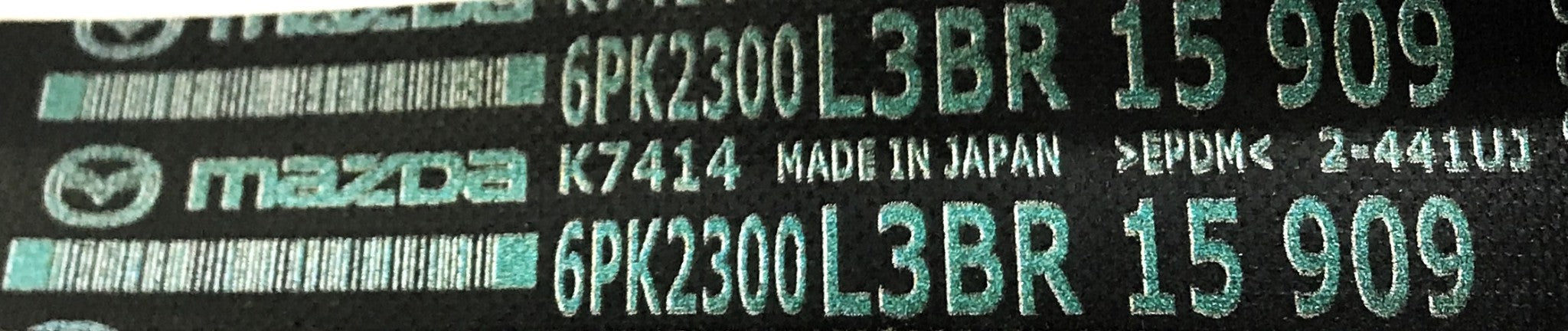 Mazda Serpentine V-Belt L3BR-15-909 NOS
