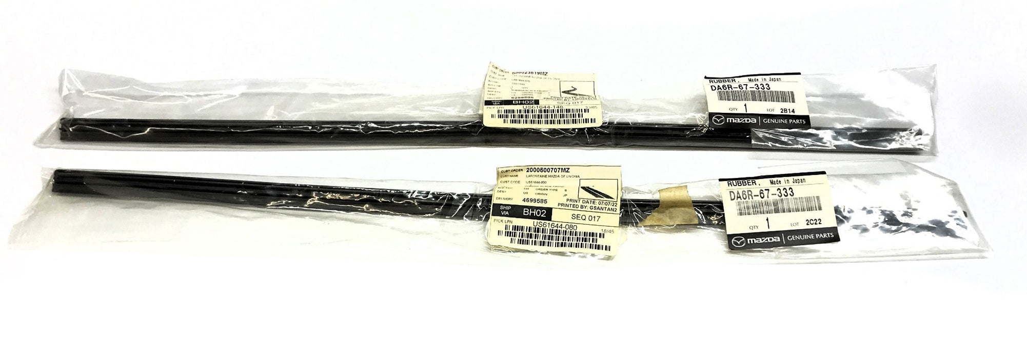 Mazda Wiper Blade Refill DA6R-67-333 [Lot of 2] NOS