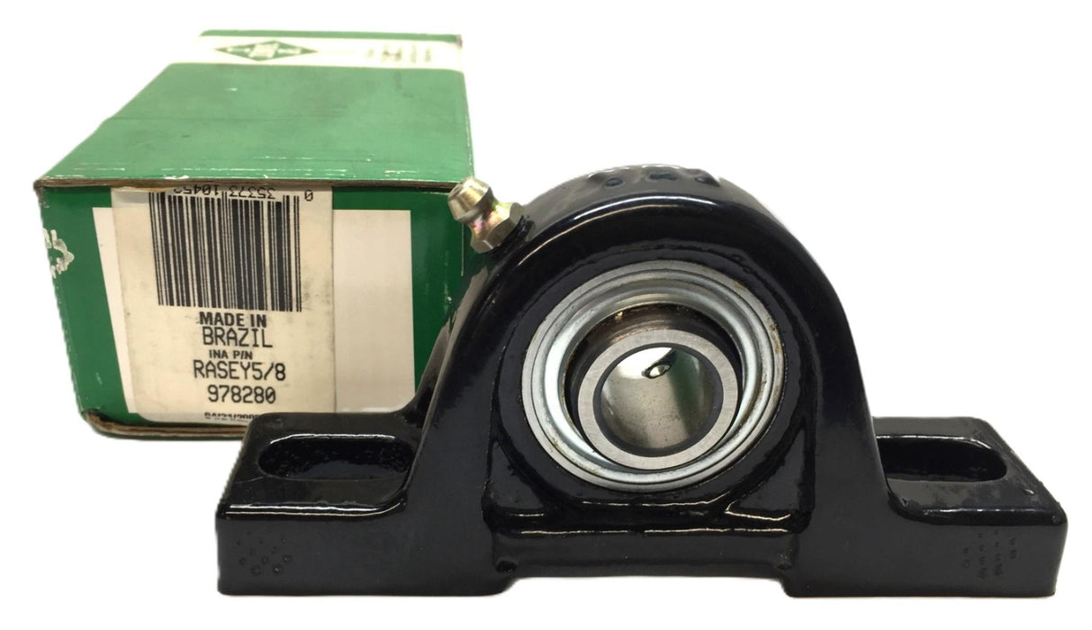 INA Pillow Block Mounted Bearing with Zerk Fitting RASEY5/8 (978280) NOS