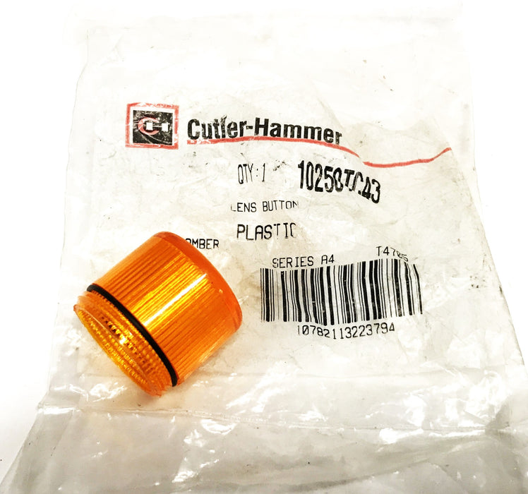 Cutler-Hammer Amber Lens Cover 10250TC43 [Lot of 7] NOS