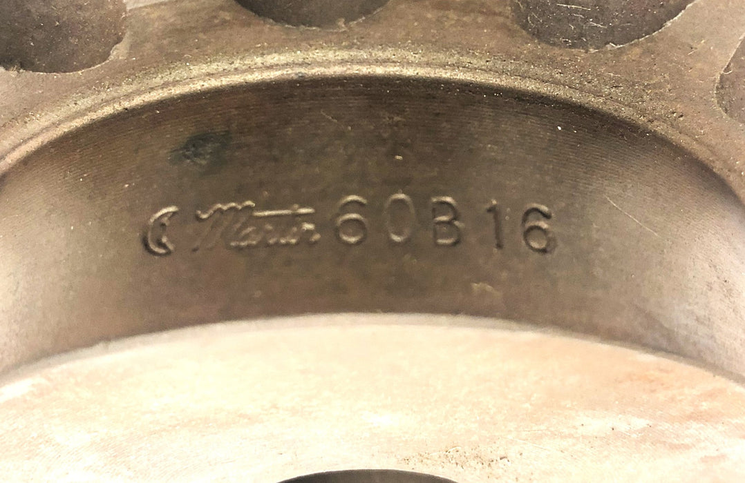 Martin 0.76 Inch Bore 16 Tooth Roller Chain Sprocket 60B16 NOS