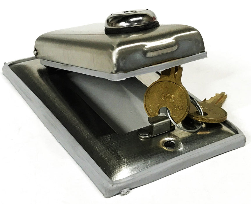 Pass & Seymour 1-Gang Stainless Steel Locking Wall Plate Cover WP26L NOS
