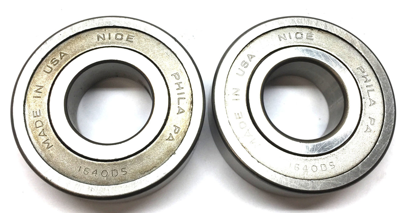 NICE Shielded Roller Bearing (No Box) 1640DS [Lot of 2] NOS