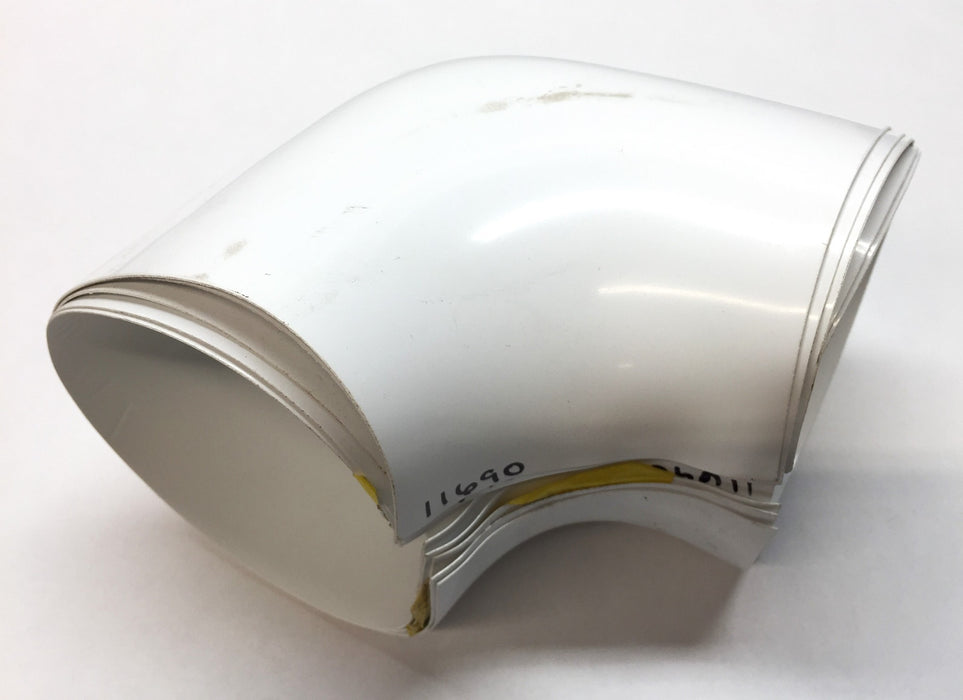 Unbranded White PVC Elbow Insulation Cover Z10-90 [Lot of 5] NOS