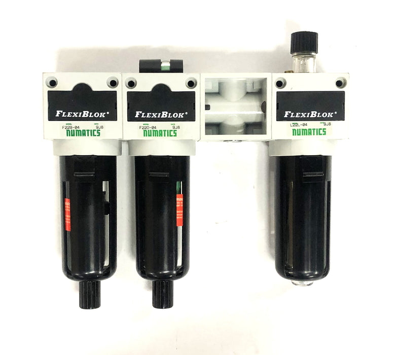 Numatics FlexiBlok Pneumatic Line Lubricator Unit F22B-04/F22D-04/L22L-04 NOS