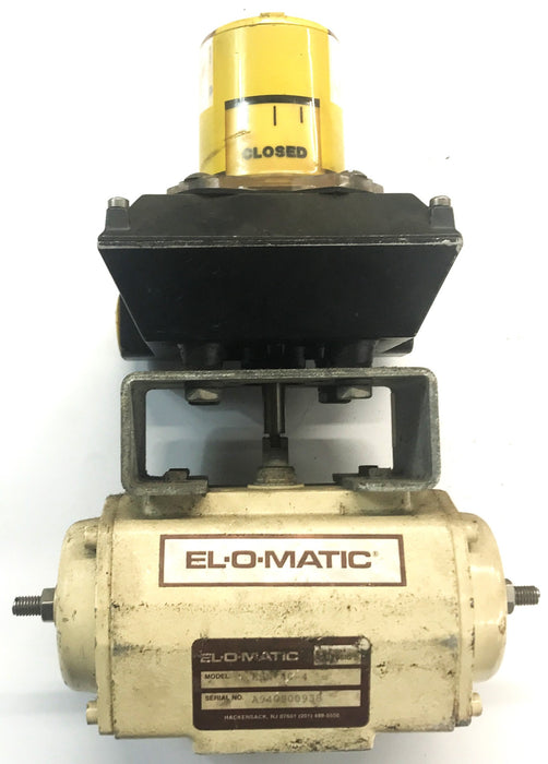 EL-O-MATIC Pneumatic Valve Actuator with Dual Display Monitor ESN 40-4 USED