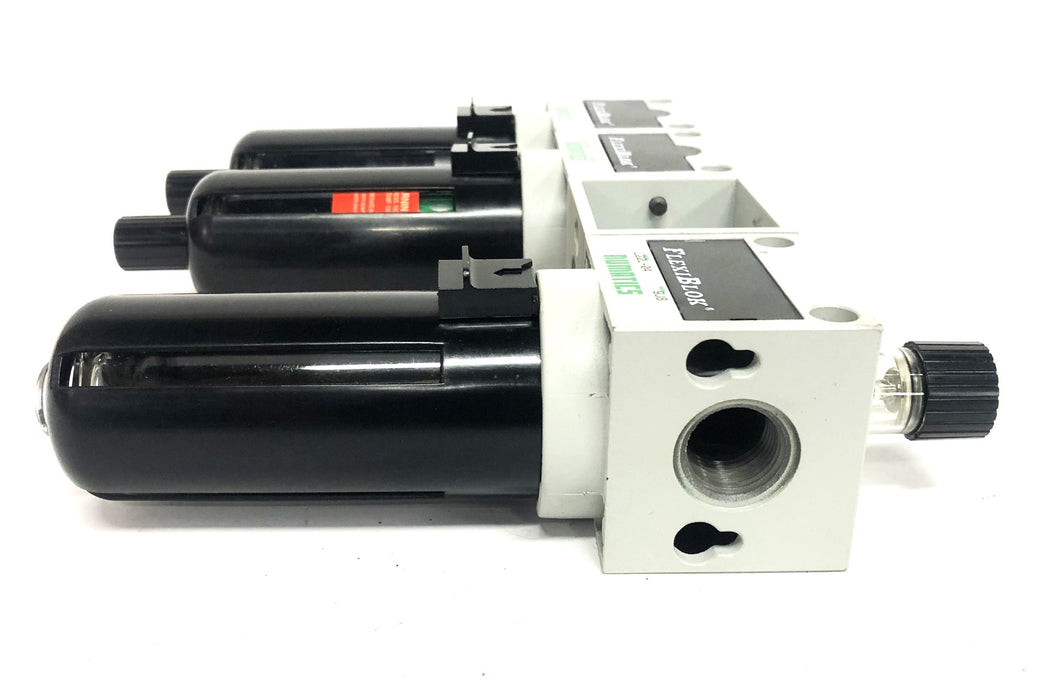 Numatics FlexiBlok Pneumatic Line Lubricator Unit F22B-04/F22D-04/L22L-04 NOS