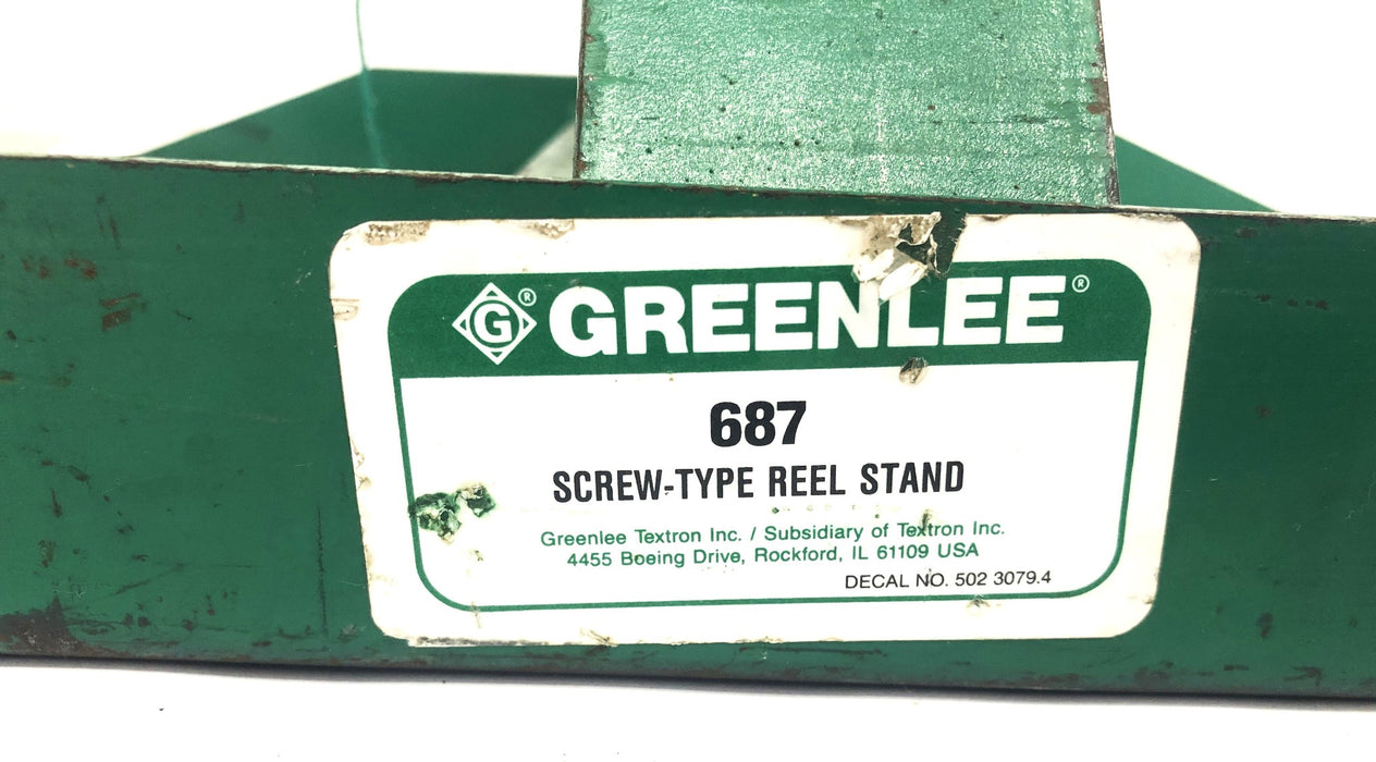 Greenlee Screw-Type Reel Stand 687 USED