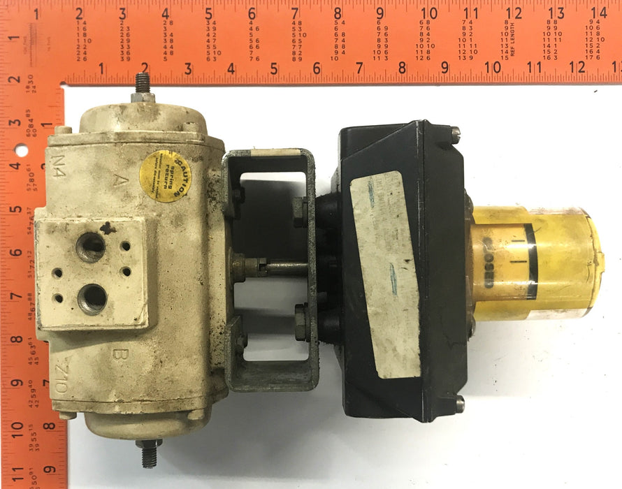 EL-O-MATIC Pneumatic Valve Actuator with Dual Display Monitor ESN 40-4 USED