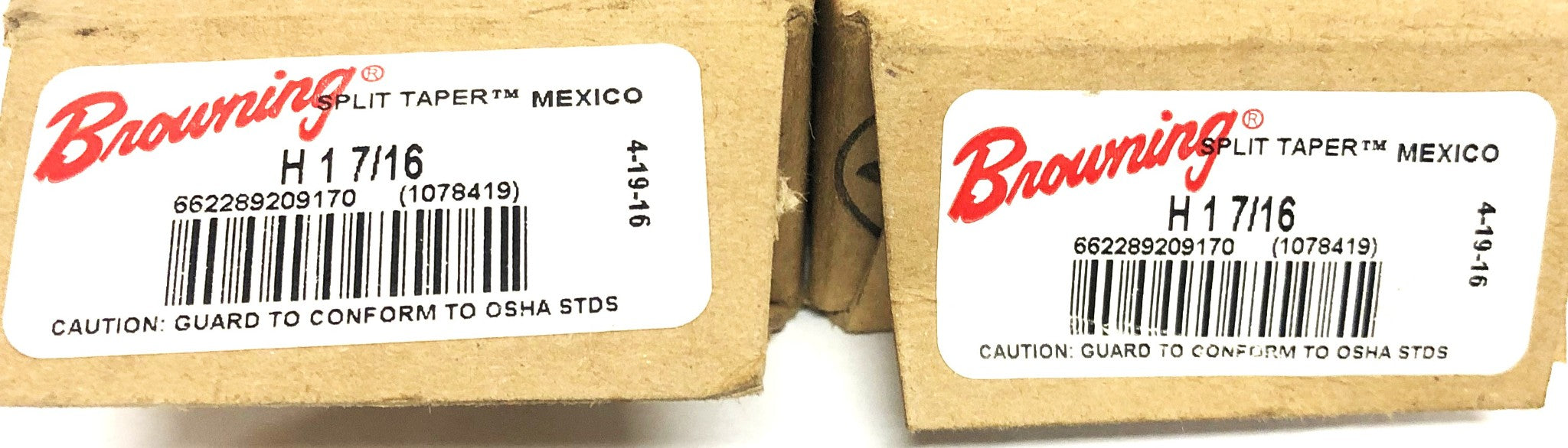 Browning Split Taper Bushing H1-7/16 [Lot of 2] NOS