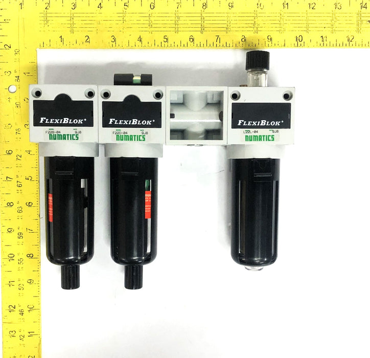 Numatics FlexiBlok Pneumatic Line Lubricator Unit F22B-04/F22D-04/L22L-04 NOS