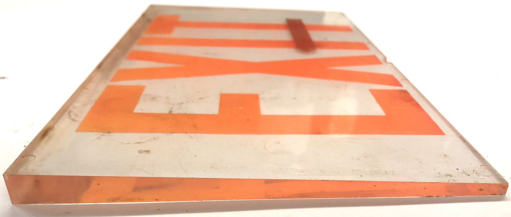 Unbranded Tapered Exit Sign 12" X 8" X 2" Inch USED