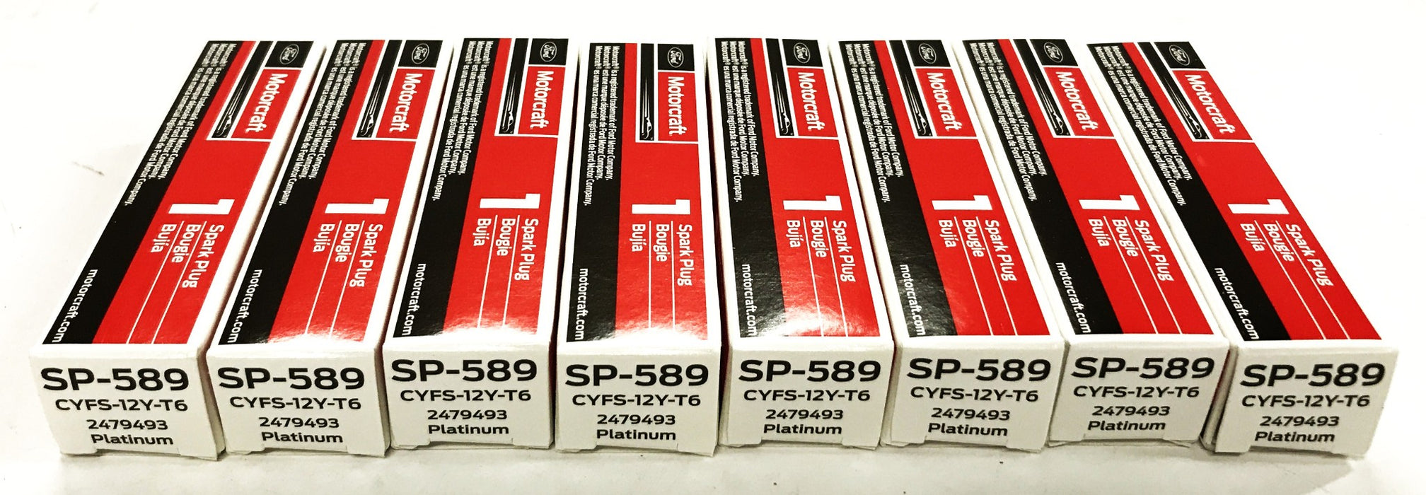Motorcraft Ford Spark Plugs SP-589 [Lot of 8] NOS