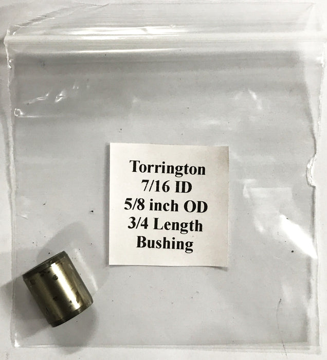 Torrington 7/16 ID x 5/8 inch OD x 3/4 Length Bushing [Lot of 10] NOS