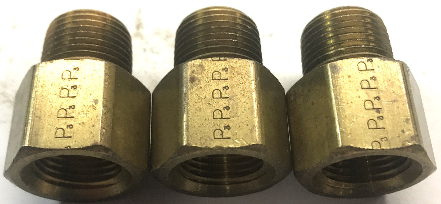 Parker Brass Pipe Adapter [Lot Of 3] NOS
