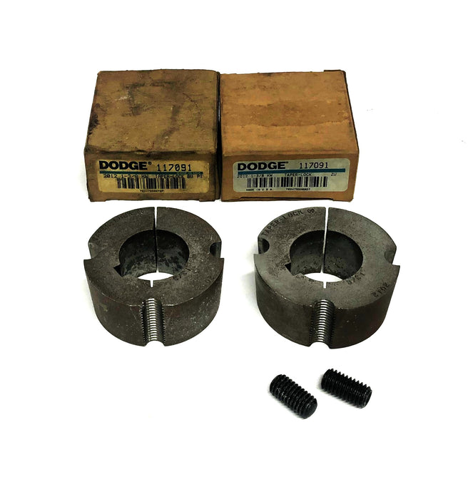 Dodge Split Taper-Lock Bushing 2012X1-3/8 KW (117091) [Lot of 2] NOS