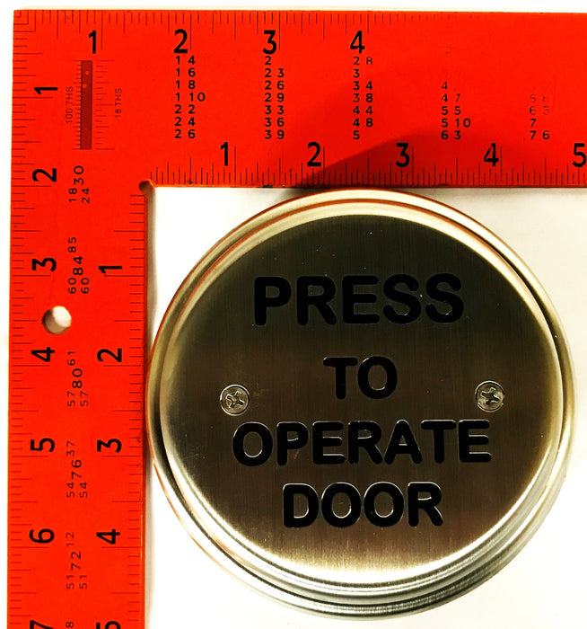 MS Sedco 5 inch Stainless Steel Door Activation Switch 59R6-P NOS