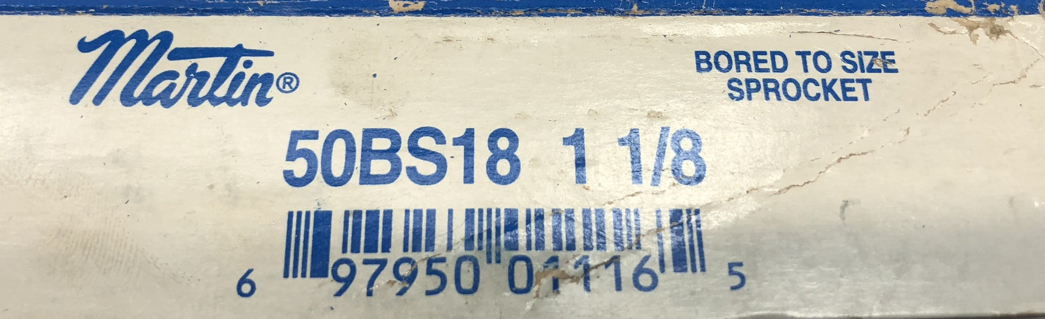 Martin 1-1/8" Bore 18 Tooth Sprocket 50BS18 1-1/8 [Lot of 2] NOS