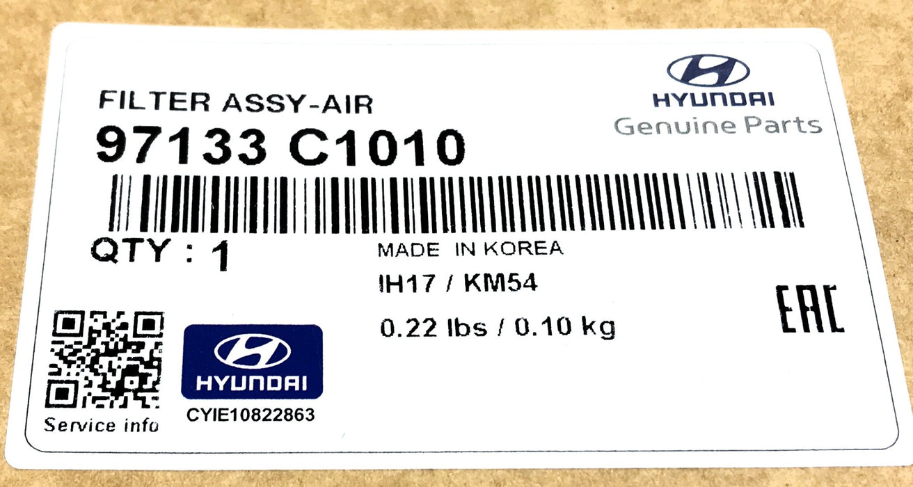 Hyundai Cabin Air Filter 97133 C1010 [Lot of 2] NOS