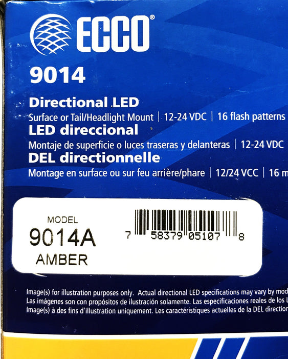 Ecco Amber Directional Light ECC-9014A NOS