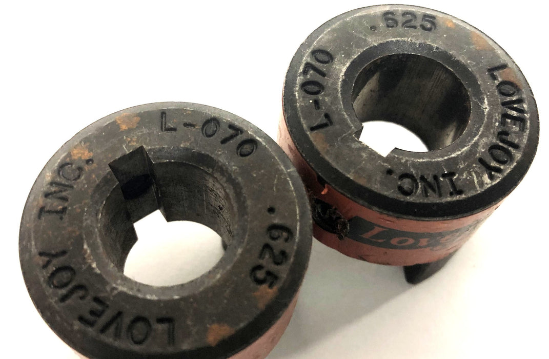 Lovejoy Jaw Coupling With Keyway L-070 .625 [Lot of 2] NOS