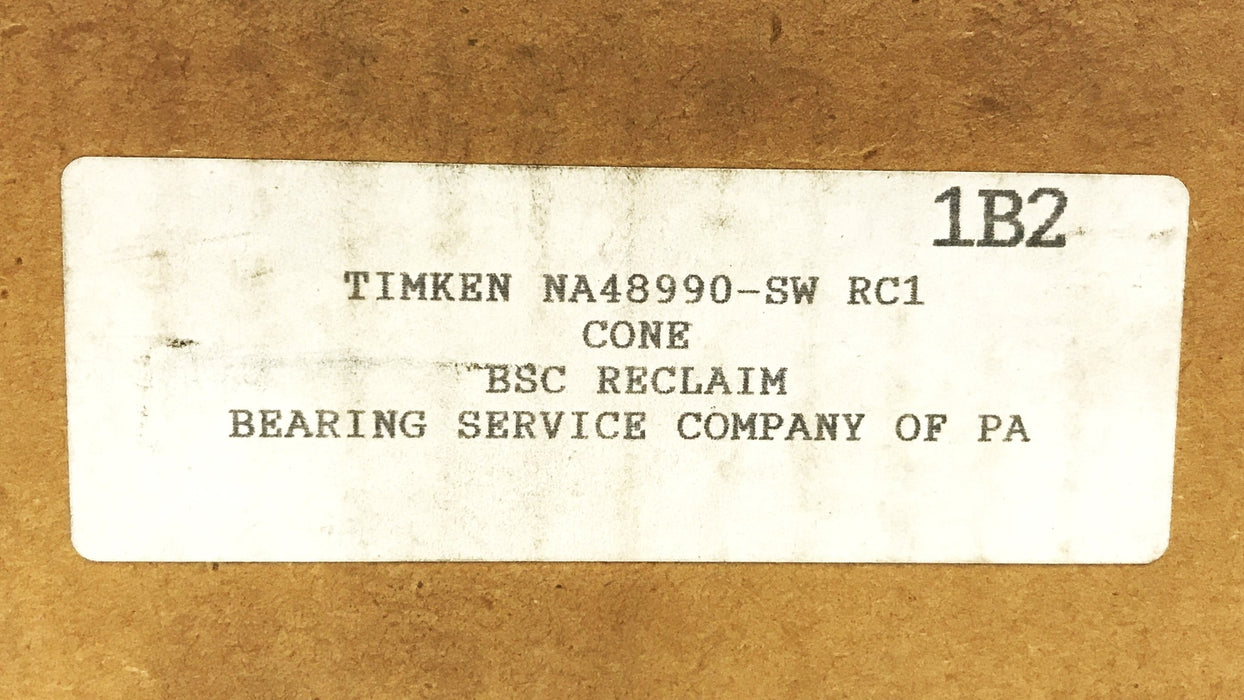 Timken Tapered Roller Bearing Cone NA48990-SW NOS