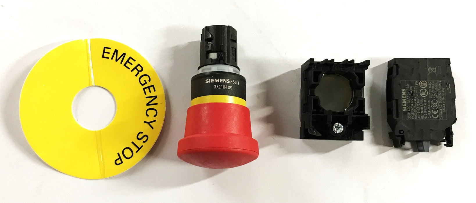 Siemens Emergency Stop Push Button  3SU1100-1HA20-1FG0 NOS