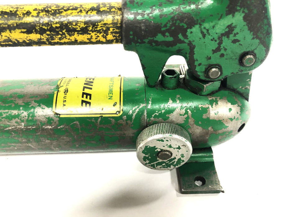 Greenlee 1/2 Thru 2 Inch One Shot Hydraulic Bender 880 USED