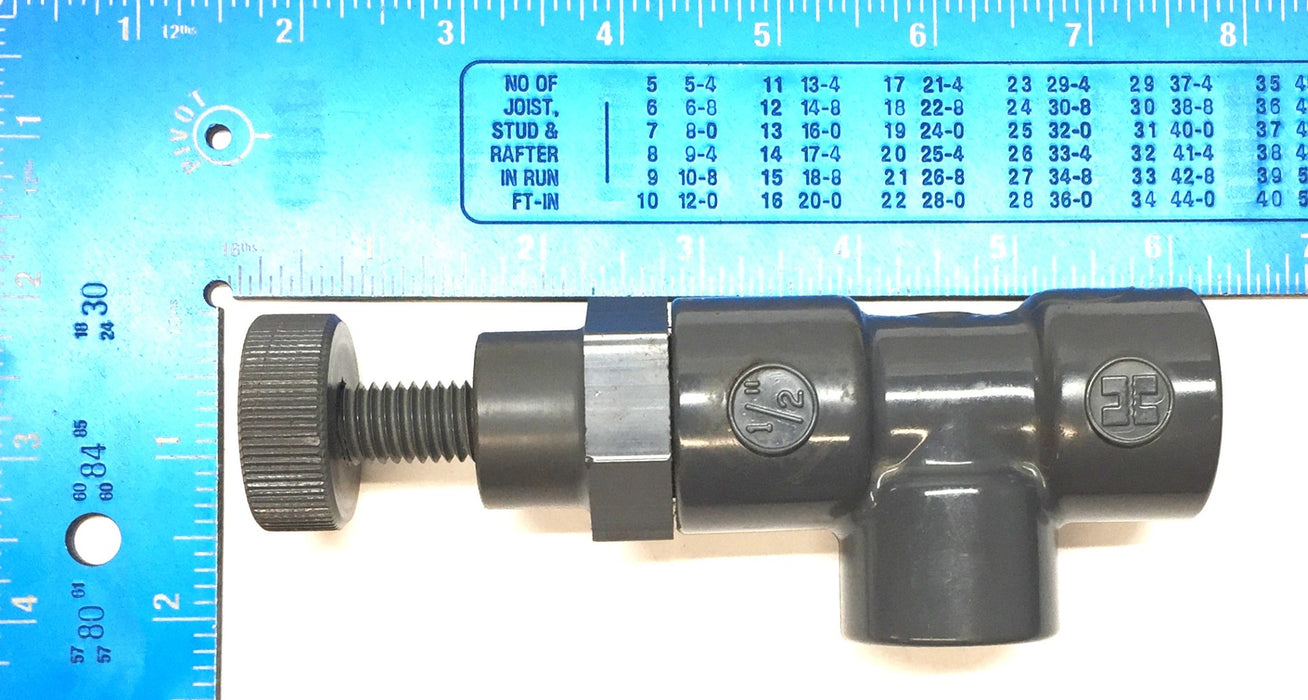 Hayward 1/2" Flow Control SCH80 Valve NOS