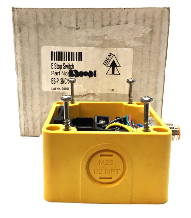 IDEM Emergency Stop Switch Safety Push-button Base Only 230001 NOS