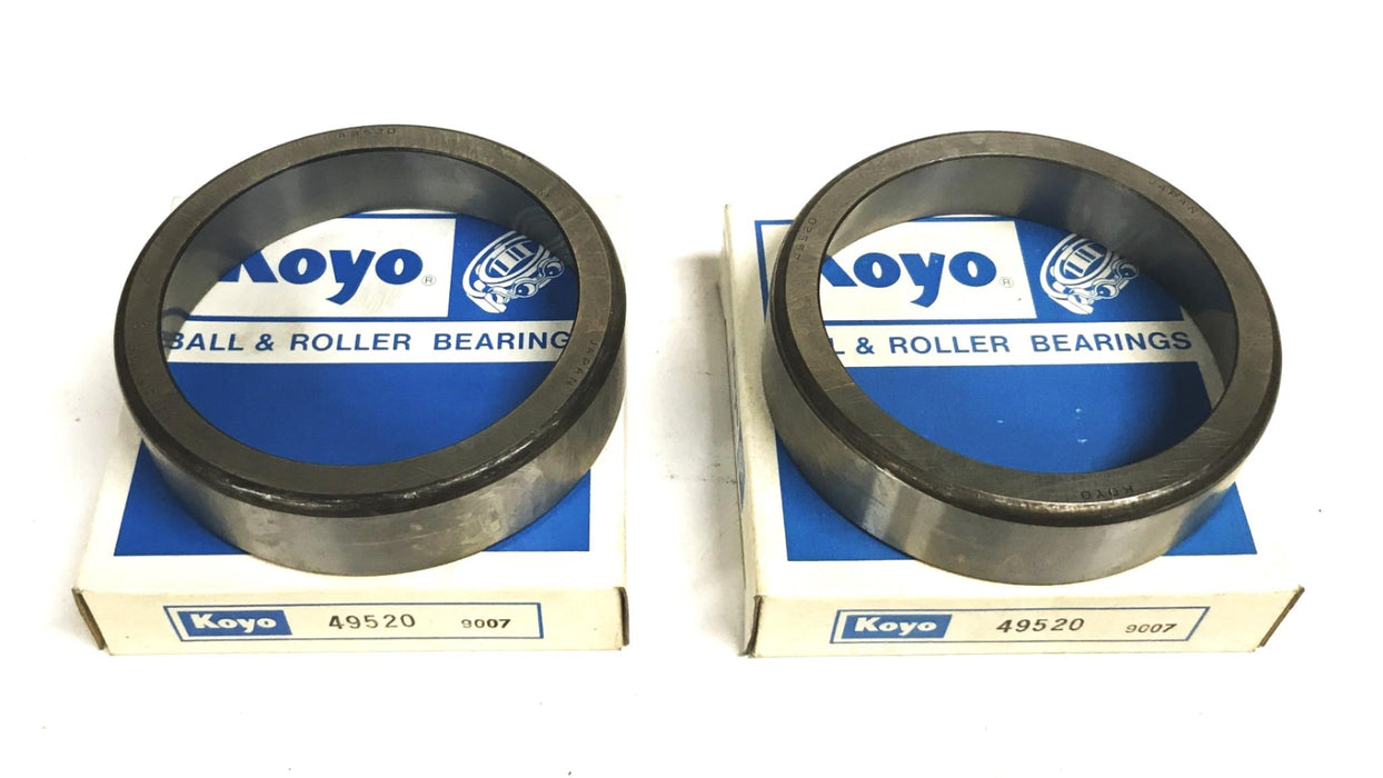 Koyo Tapered Roller Bearing Cup 49520 [Lot of 2] NOS