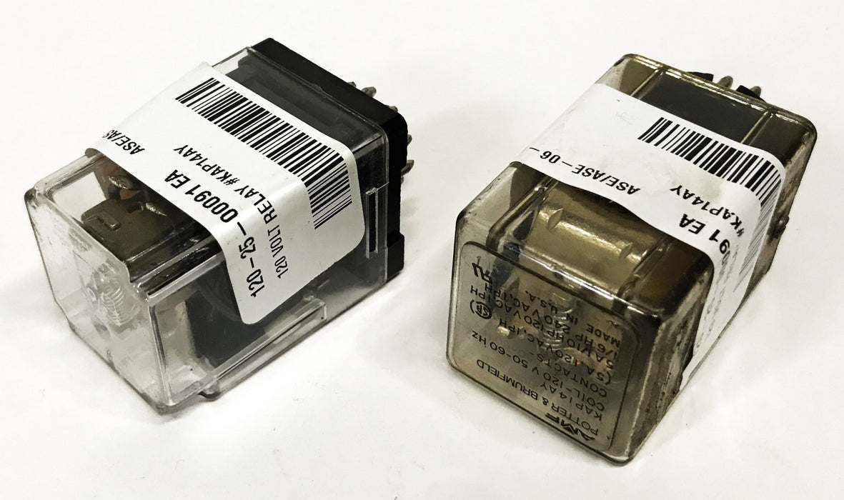 Potter and Brumfield General Purpose Relay KRPA-14AY-120 [Lot of 2] NOS