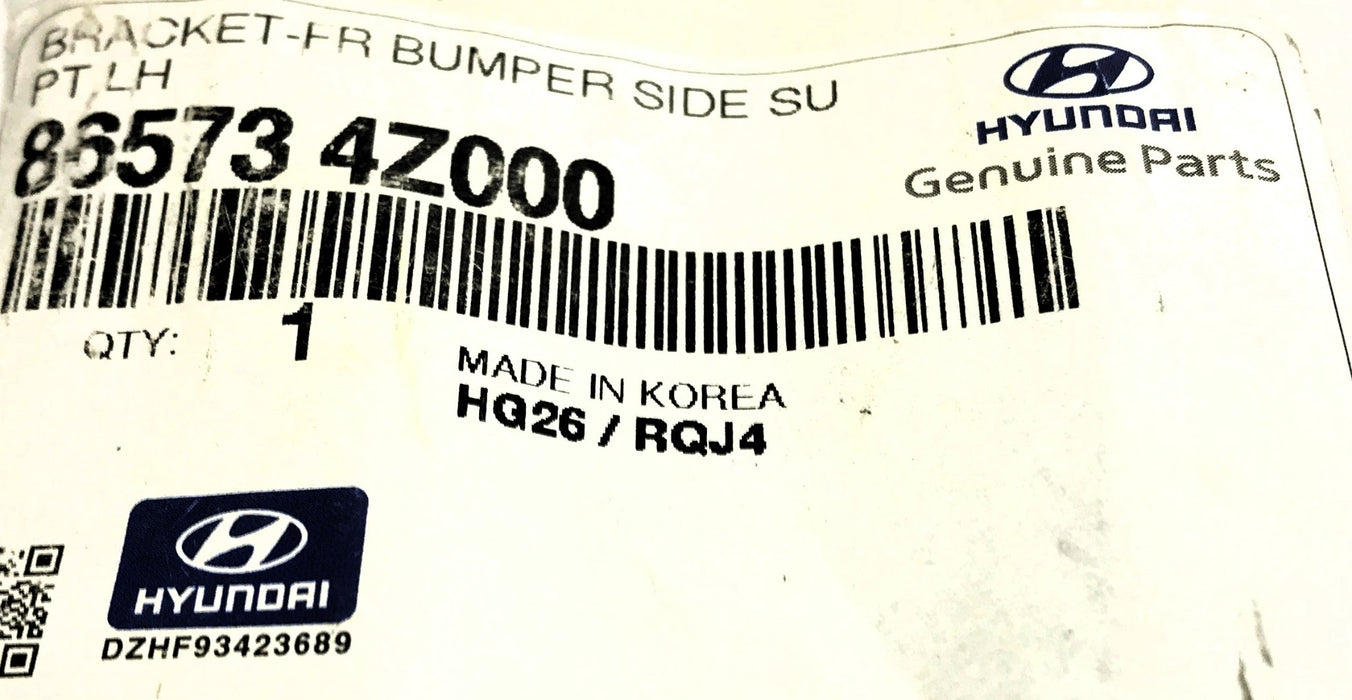 Hyundai Front LH Bumper Support Bracket 86573 4Z000 NOS