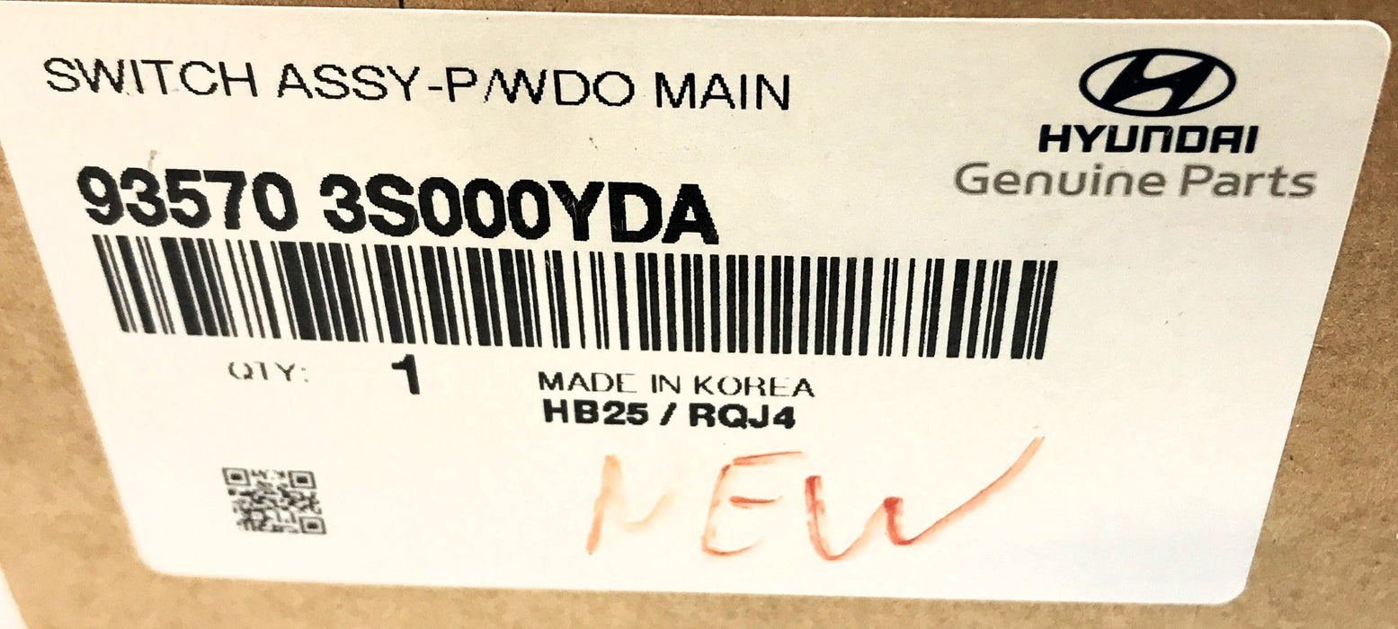 Hyundai Power Window Main Switch Assembly 93570 3S000YDA (NOS)