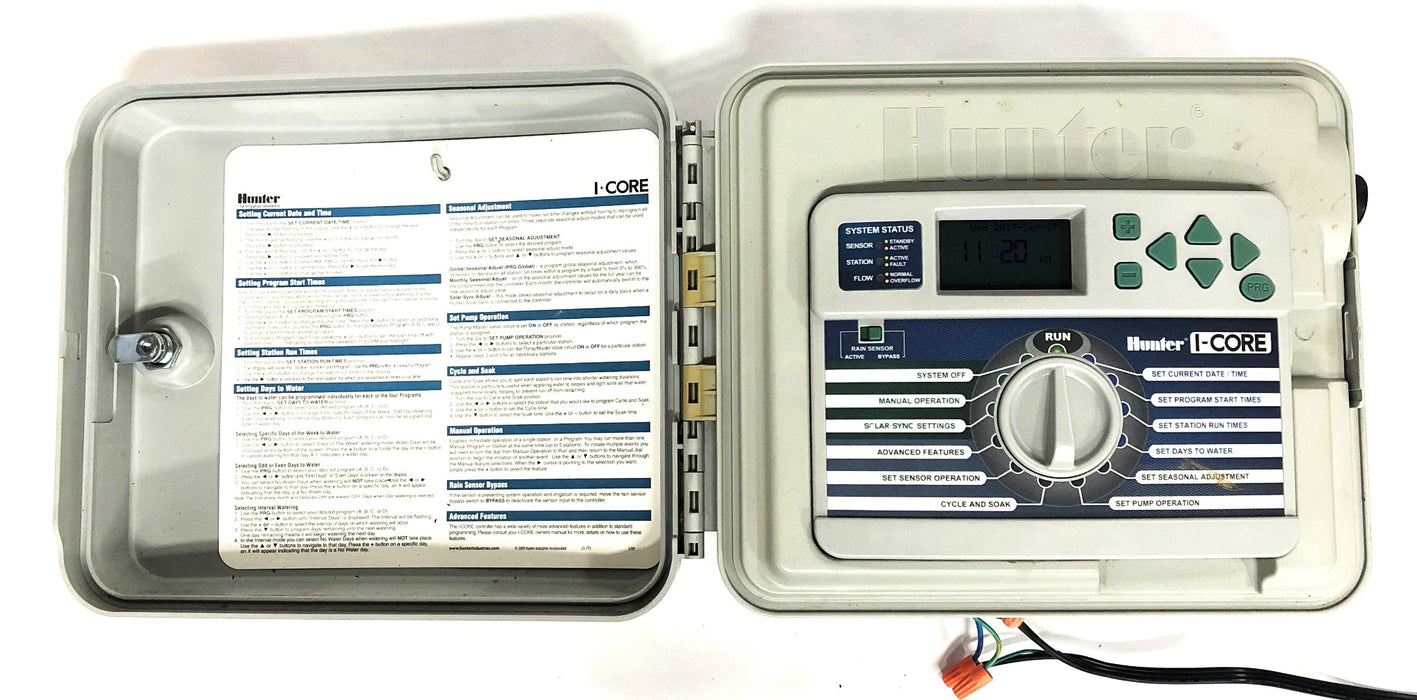 Hunter 24 Station I-Core Sprinkler Irrigation Timer Controller IC-600-PL USED