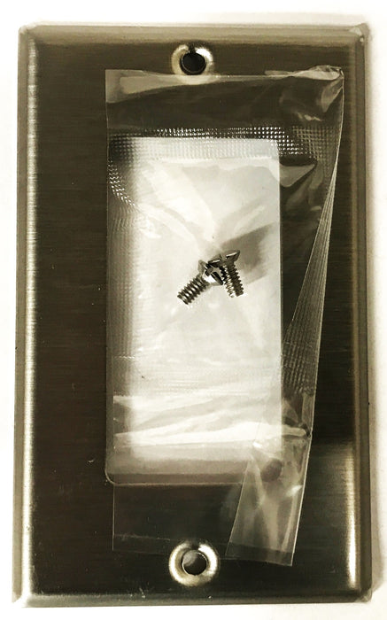 Leviton Stainless Steel 1-Gang Wall Plate 104-84401-40 [Lot of 20] NOS
