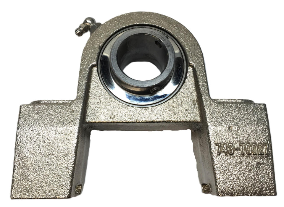 SST Chrome Pillow Block Bearing with Zerk Fitting 743-70027 (SUC206-19) NOS
